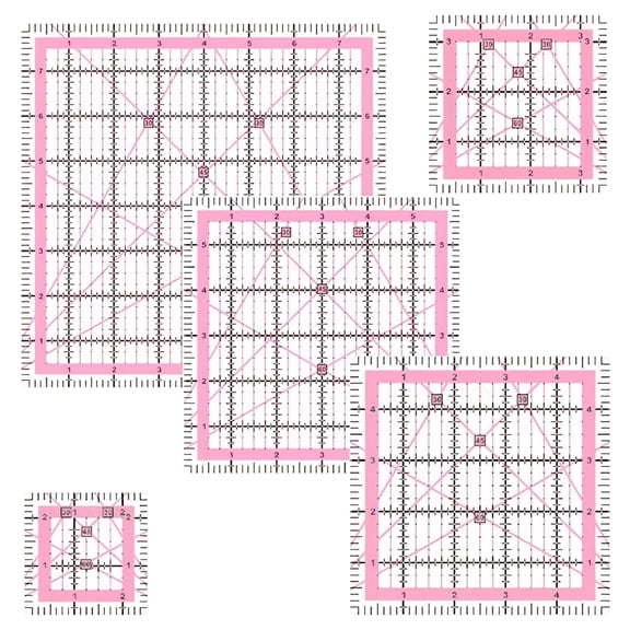 Lexan Ruler Quilting Square Rulers for Precision Sewing