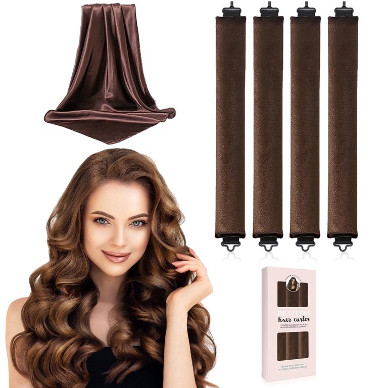 GIRACOA Heatless Curls Overnight Hair Curler - 4 Pcs Curling  display picture 2