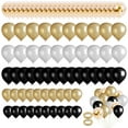 thumbnail image 1 of GIRACOA Pack of 80 pcs Black Balloons and Confetti Balloons, Gold Balloon, Silver Balloon, Birthday Balloons, Wedding Balloon, Baptism Balloon, as Birthday Wedding Baby Party Decoration, 1 of 4