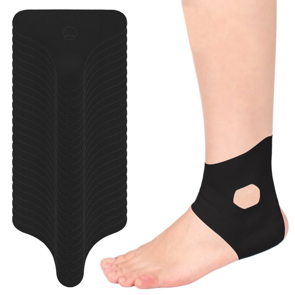 GIRACOA Precut Kinesiology Tape for Ankle Support, 22 PCS Breathable Cotton Elastic Athletic Strapping Tape for Ankle Sprain & Pain Relief