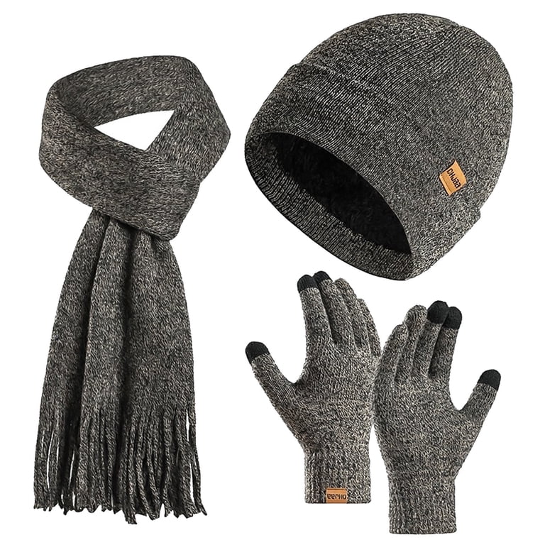 GIRACOA Winter Beanie Hat Scarf Gloves Set for Women  display picture 1