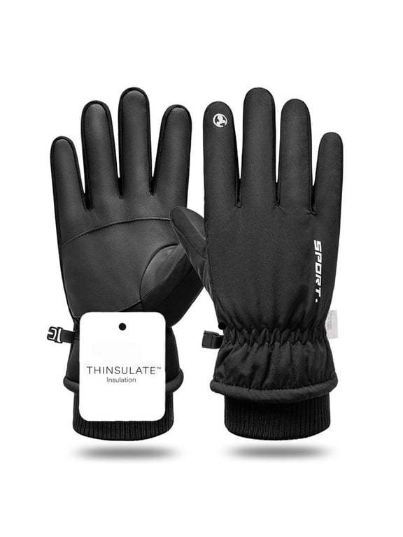 GIRACOA Winter Gloves Men Women, 3M Insulated Touchscreen Snow Gloves, Waterproof Windproof 5-Layer Thermal Ski Gloves for Cycling, Motorcycle, Running, Shoveling, Hiking, (L)
