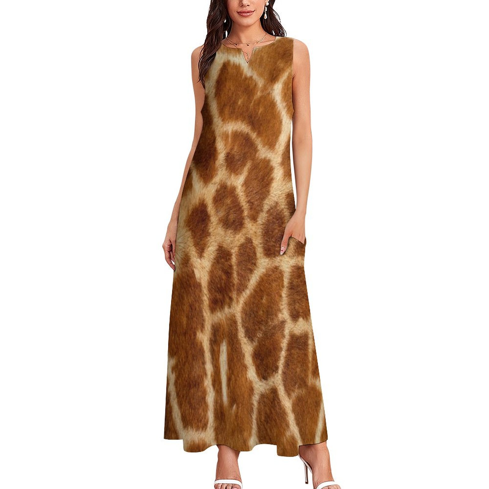 Pete + Lucy Ginger the Giraffe Long Sleeve Dress