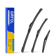 GIRFOL Windshield Wiper Blades for Toyota RAV4 2006-2012 Front & Rear Full Set 24''+17''+12'', All Weather Quiet Streak-Free OEM Replacement Wipers