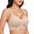 thumbnail image 1 of GIRLQUEEN Everyday Wireless Plus-Size Bras for Women, Full Coverage Soft Sleep  Bra, Comfort Seamless Support Bra, 1 of 11
