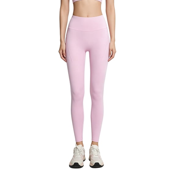GIRLQUEEN Women High‑Waist Lightweight Yoga Leggings, Tummy Control Butt‑Lifting Workout Pants with Side Pockets