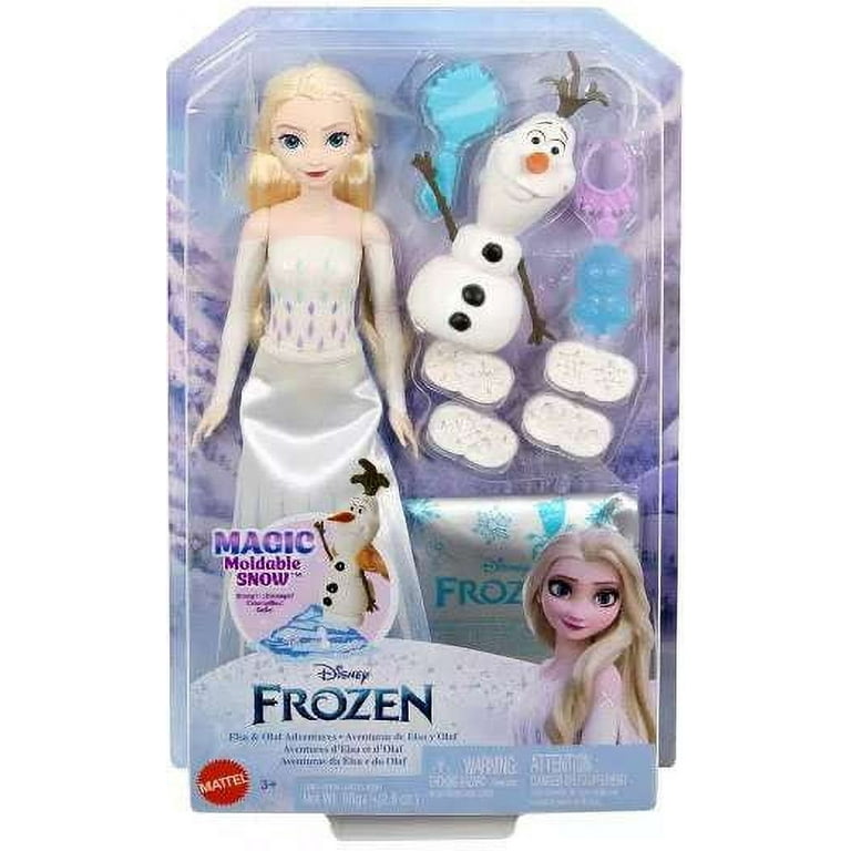 Disney Frozen Elsa Olaf Fashion Doll Magic Moldable Snow Walmart