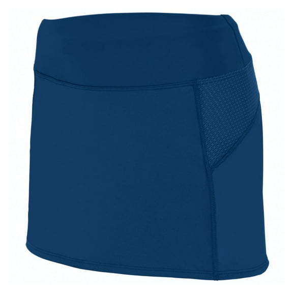 Augusta Sportswear 2421.S21.XS Girls Femfit Skort, Navy & Graphite - Extra Small