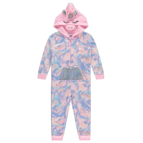 Btween Hooded Onesies Pajama, (Size 10), Multicolor