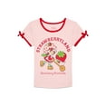 thumbnail image 1 of Strawberry Shortcake Girls Bow Detail Graphic Tee with Short Sleeves, Sizes 4-16, 1 of 7