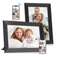 thumbnail image 1 of GIROOL 10.1" WiFi Digital Picture Frame 2 Pack, 32GB Storage Smart IPS Touch Screen Photo Frame, Send Photos and Videos via Free App, Supports Micro SD Card, Best Gift!, 1 of 13
