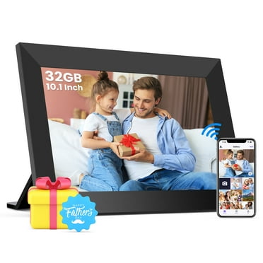 GIROOL WiFi Digital Picture Frame, Digital Photo Frame with 10.1" Smart IPS Touch Screen, Built-in 32GB Memory, Share Instant Photo from Anywhere, Supports Micro SD Card, Best Gift Choice