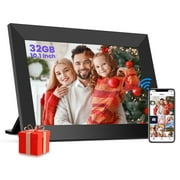 GIROOL WiFi Digital Picture Frame, Digital Photo Frame with 10.1" Smart IPS Touch Screen, Built-in 32GB Memory, Share Instant Photo from Anywhere, Supports Micro SD Card, Best Gift Choice