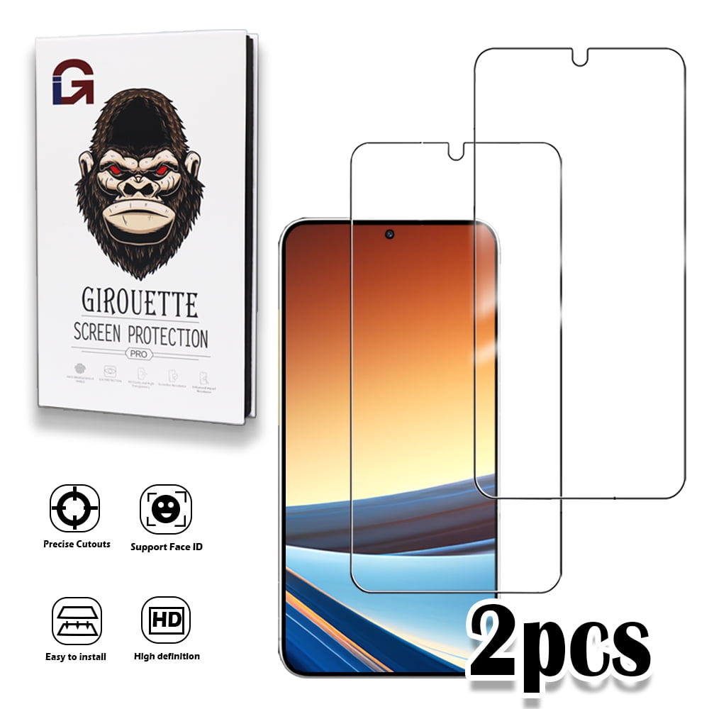 GIROUETTE [2 Packs] HD Tempered Glass Screen Protector For Samsung ...
