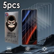 GIROUETTE [5 Packs] HD Screen Protector For Galaxy Z Flip 3 ,Galaxy Z Flip 4 ,Galaxy Z Flip 5,Galaxy Z Flip 6, Anti-fingerprint scratch with Easy Installation Tool,Case-Friendly