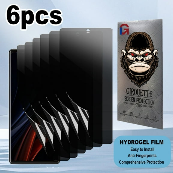 GIROUETTE [6 Packs]   Privacy Screen Protector For Google Pixel 6/Pixel 6A/Pixel 6Pro/Pixel 7/Pixel 7A/Pixel 7Pro , Anti-Spy Soft Hydrogel Film,Anti-Scratch,Anti Fingerprint,Easy to install