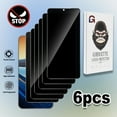GIROUETTE [6 Packs] Privacy Tempered Glass Screen Protector For Samsung