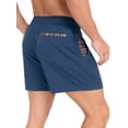thumbnail image 1 of GIRUNS Men's 2 in 1 Hybrid Shorts Summer Quick Dry Running Athletic Stretch Gym Beach Short, 1 of 6
