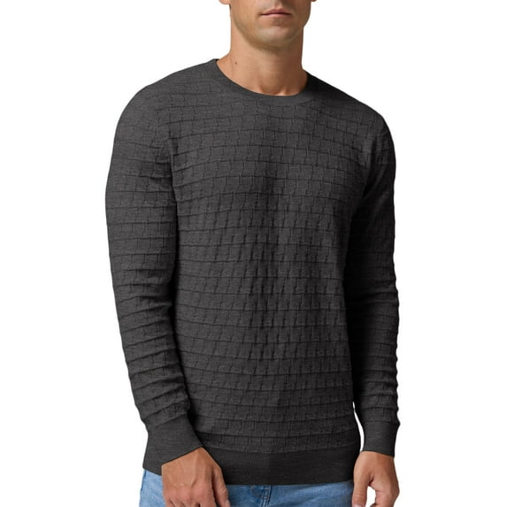 GIRUNS Men's CrewNeck Sweater Slim Fit Lightweight Long sleeve Sweatshirts Soft Casual Pullover Sweater For Men