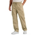 thumbnail image 1 of GIRUNS Mens Casual Cargo Pants Baggy Straight Leg Sweatpants with Pockets Hiking Trousers, 1 of 6