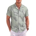 thumbnail image 1 of GIRUNS Men's Hawaiian Beach Short Sleeve Button Down Shirt Tropical Cuban Collar Casual Shirt, 1 of 9