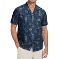 thumbnail image 1 of GIRUNS Men's Hawaiian Beach Short Sleeve Button Up Shirt Tropical Cuban Collar Casual Shirt, 1 of 5