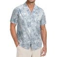 thumbnail image 1 of GIRUNS Men's Hawaiian Beach Short Sleeve Button Down Shirt Tropical Cuban Collar Casual Shirt, 1 of 7