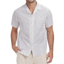 Kakina CMSX Summer Shirts for Men Clearance Men Hawaiian Short Sleeve ...