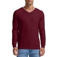 thumbnail image 1 of GIRUNS Men's V Neck Sweater Slim Fit Lightweight Long sleeve Sweatshirts Soft Casual Pullover Sweater For Men, 1 of 5