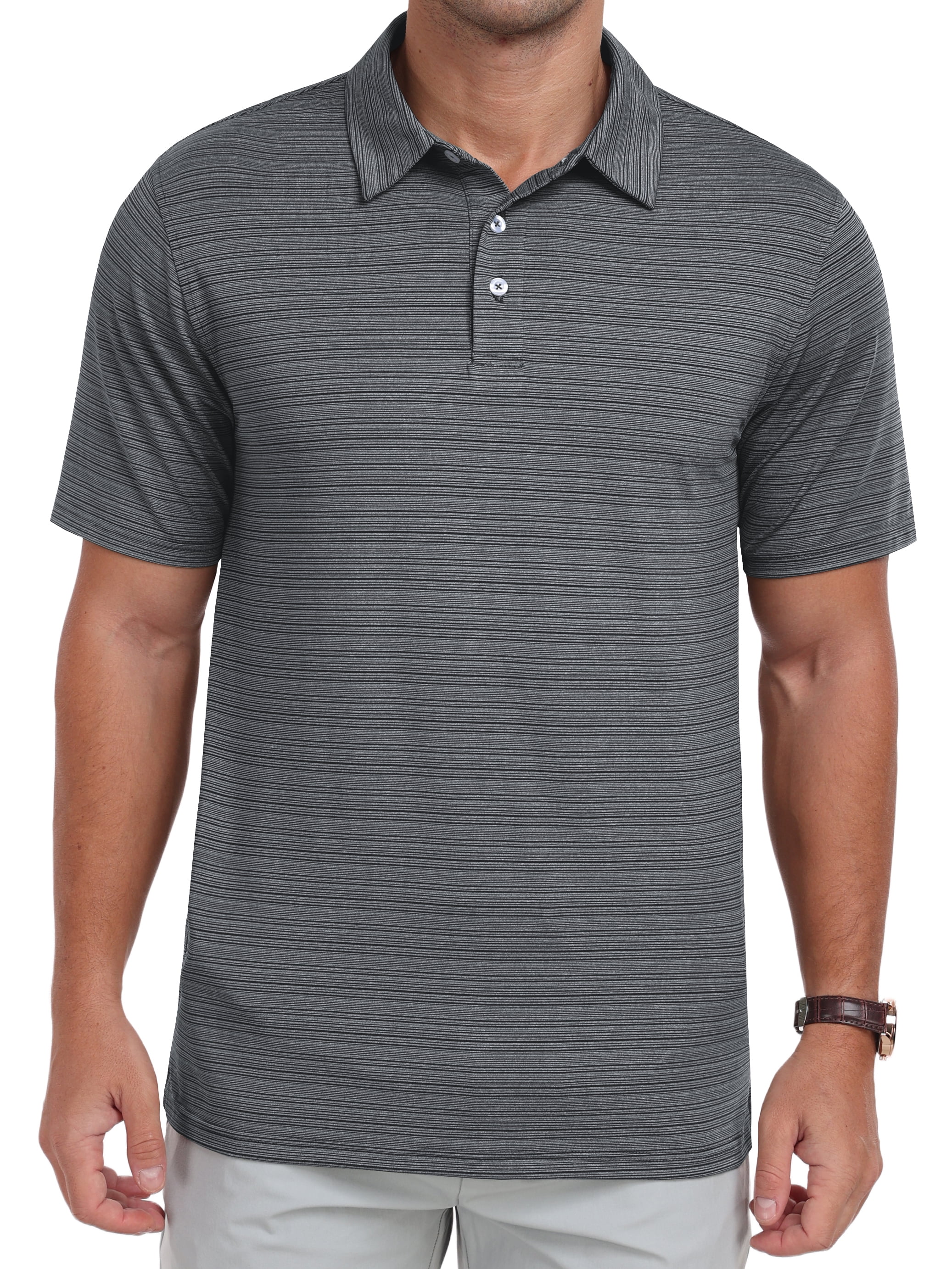 GIRUNS Mens Golf Shirts Moisture Wicking Dry Fit Performance Sport ...