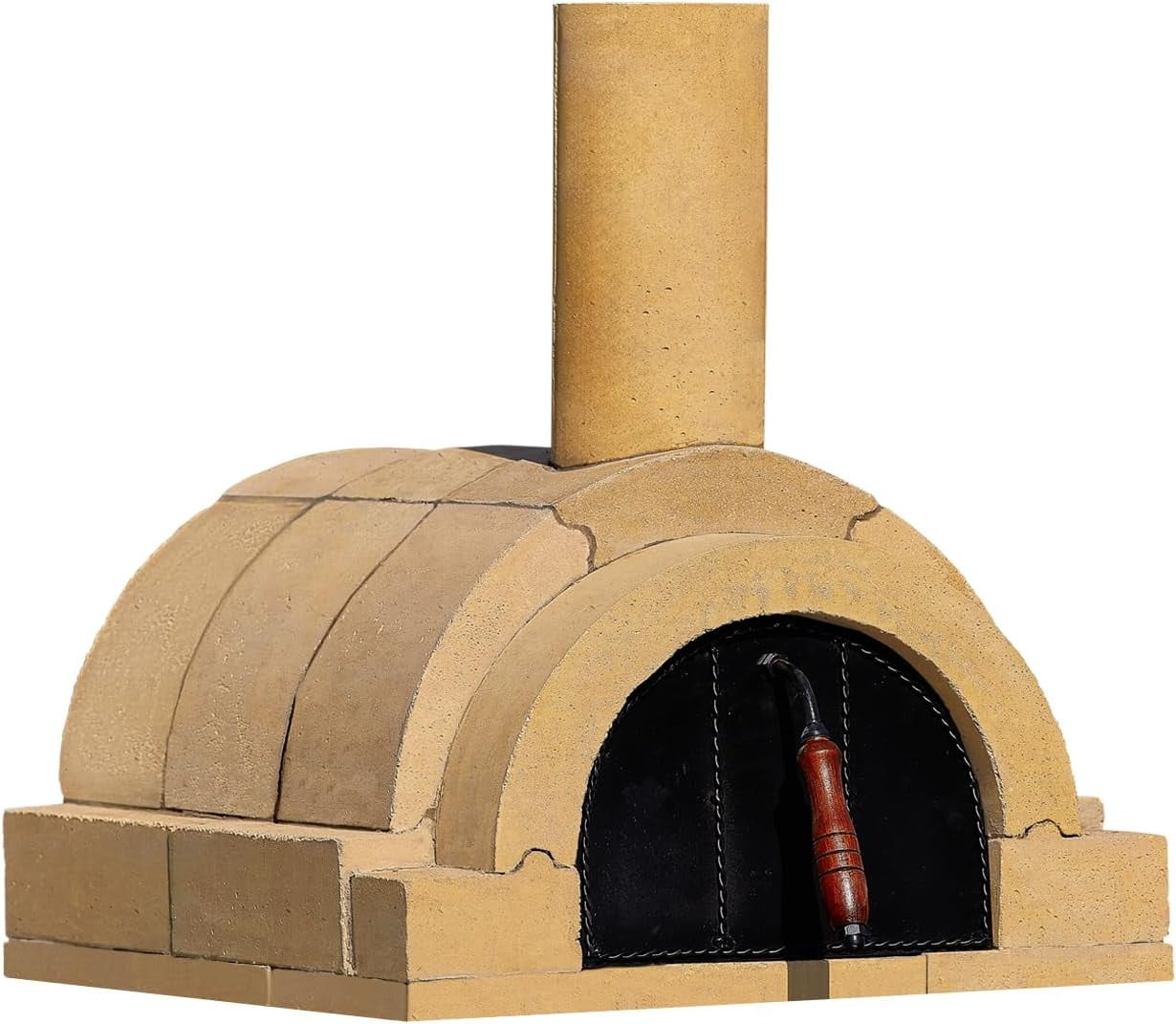 Bravo Beige Fire Brick Wood Burning Outdoor Pizza Oven