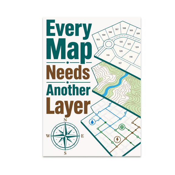 GIS Mapping Wall Art - GIS Specialist - 13x19 Glossy Poster Print
