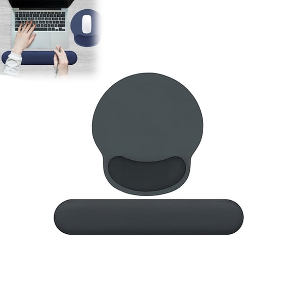 GISUREY Mouse Pad with Wrist Rest, 2-in-1 Mousepad with Wrist Support Set