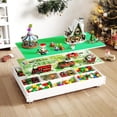 thumbnail image 1 of GITAWUSA 3-in-1 Construction Play Table with Storage Compatible with Lego, Rolling Kids Activity Table, Double Sided Desktop, Train Table for Toddlers 3-8, Convenient Storage Under The Bed and Sofa, 1 of 7