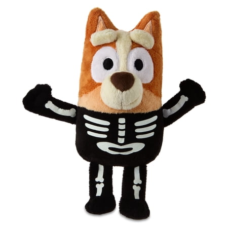 Bluey's Halloween Bingo Glow-In-The-Dark Skeleton Costume Plush, 7.5" x 4.5", by Dan Dee