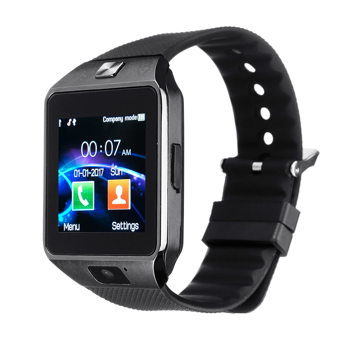GITZN09 Bluetooth Smartwatch Touchscreen Wrist Smart Phone Watch Sports Fitness Tracker SIM SD Card Slot Camera Pedometer Compatible iOS Android Kids