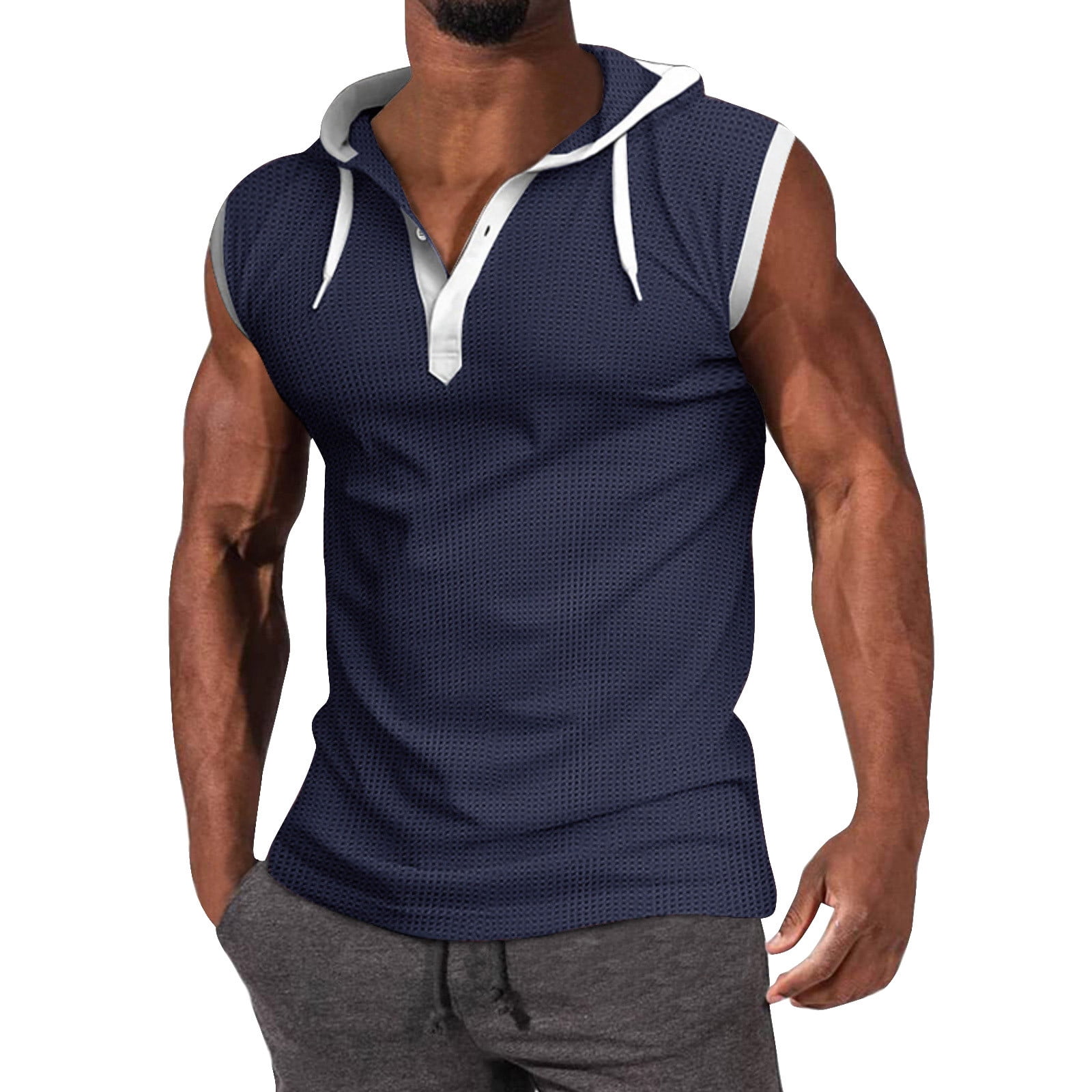 GITpoo Mens Tank Tops Vest Clearance Mens Summer Surf Beach Tank Top