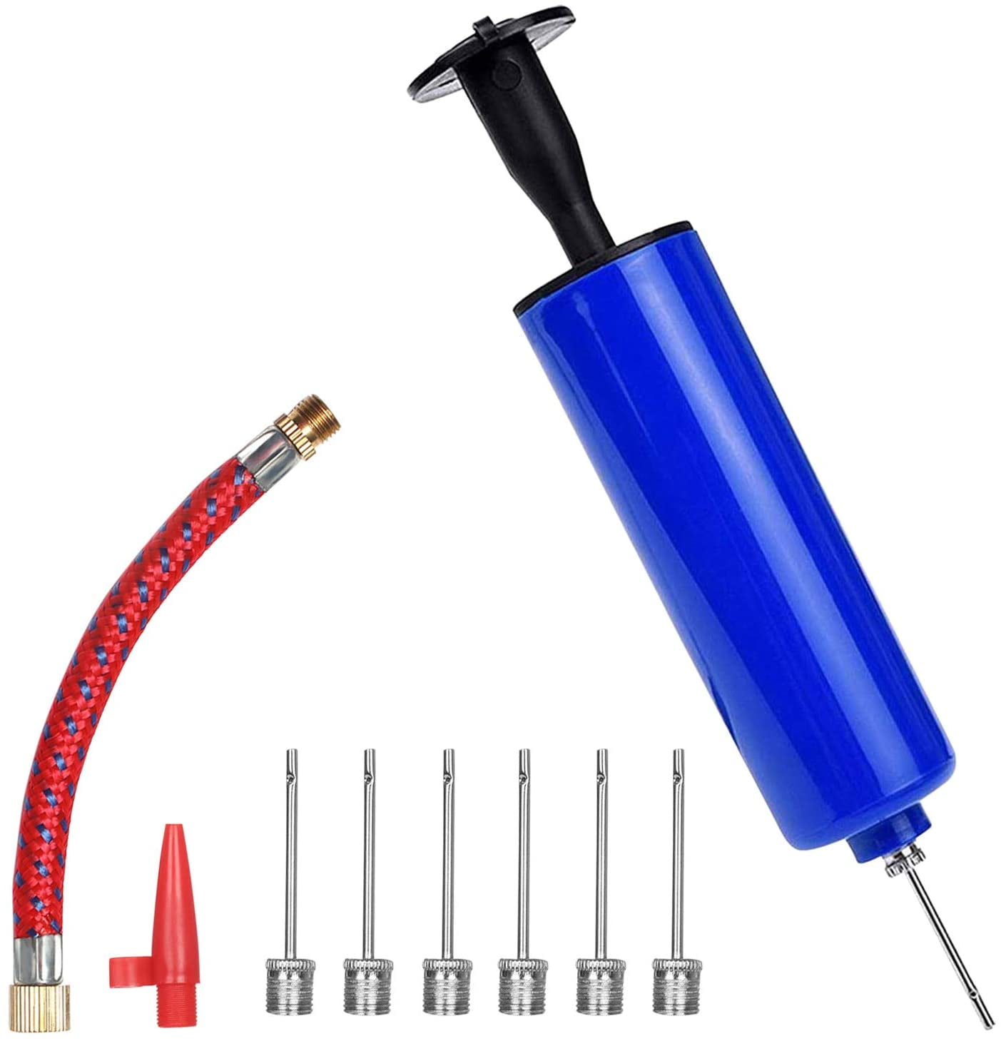 GIUGT Air Pump, Mini Hand Air Pump Ball Inflator Kit with Needle