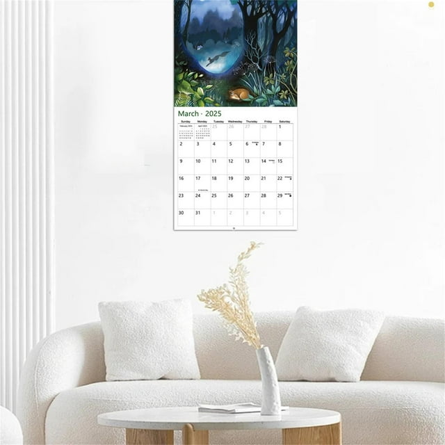 GIUHUIZ 2025 Wall Calendar Incredible Paintings Of Amazing Sci Fi