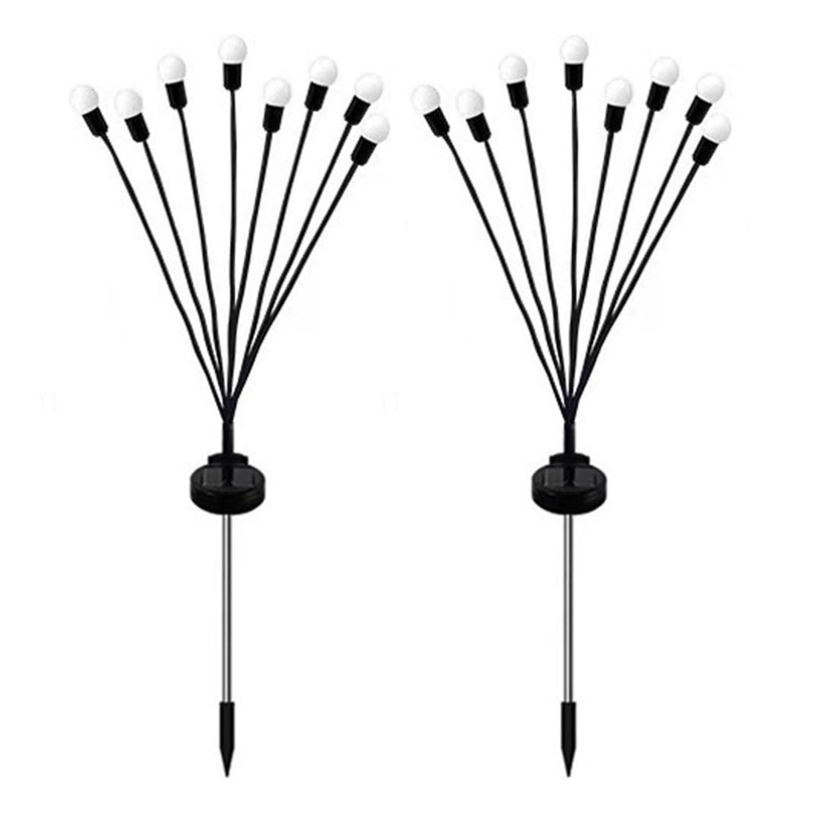 GIUHUIZ 8LED Solar Powered Garden Firefly Lights Solar Lights Outdoor