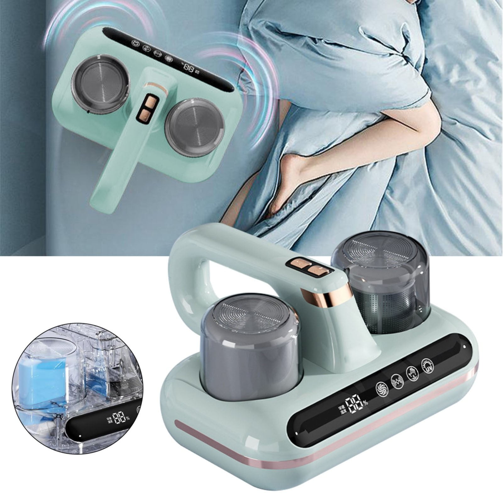 GIUHUIZ Bed Vacuum Mattress Vacuum Cleaner With 100W Powerful Handheld