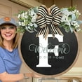 GIUHUIZ Clearance! Unique A Z Last Name Year Round Front Door Wreath