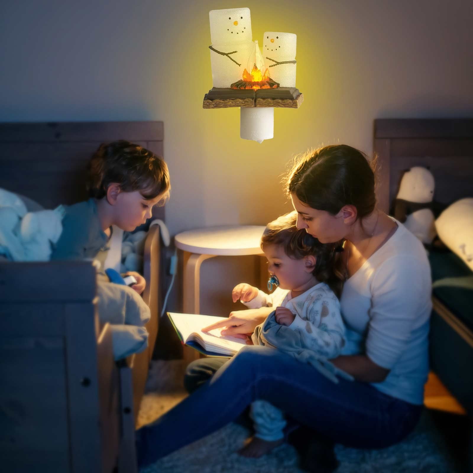 GIUHUIZ Lickering Nightlight Roasting S' At Nightlight Faux Night Light