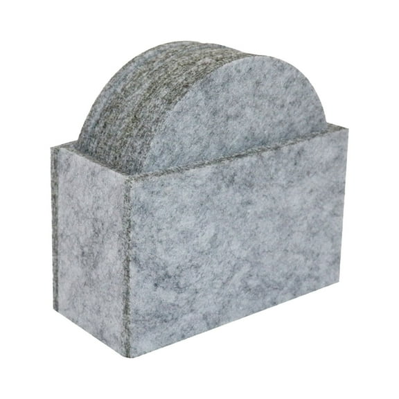 GIUHUIZ Set Of 12 Drink -Coasters Cup Costers Cup Mat Tableware With Holder NEW