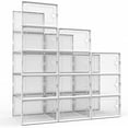 GIUHUIZ Shoe Organizer Closet Fits Size 11 Plastic Stackable Sneaker