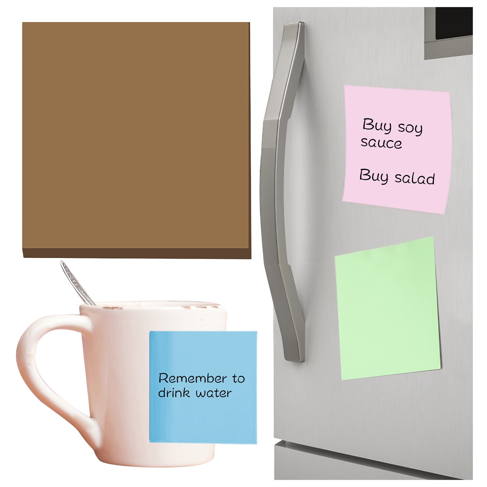 GIUHUIZ Super Sticky Notes, 1 Sticky Note Pads, 3 x 3 in. , School