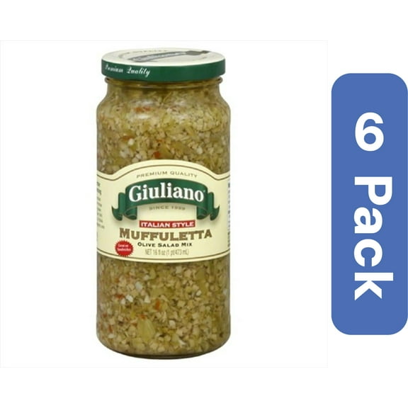 GIULIANO OLIVE SALAD MUFFULETTA-16 OZ -Pack of 6
