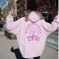 thumbnail image 1 of GIVE ME LITTLE LOVE Graphic Unisex Fleece Hooded Sweatshirt, 1 of 11