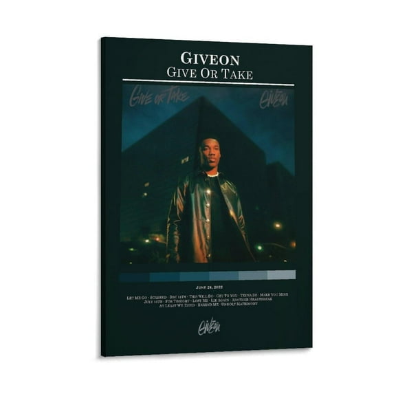 GIVEON Give Or Take 2 Canvas Poster Bedroom Decoration Landscape Office Valentine's Birthday Gift