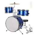thumbnail image 1 of GIVIMO 3-Piece 14 inch Drum Set for Junior Beginners, Blue, 1 of 6